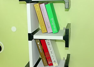 Alphabet wall shelf