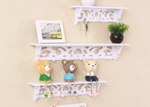 wall shelf with hook
