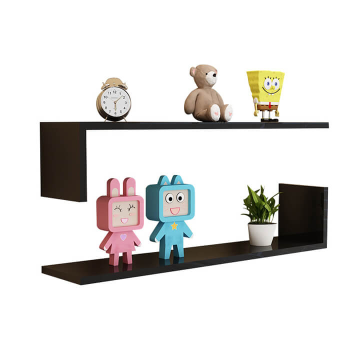 Chic wall mounted Lshaped storage shelf Conceal Shelf FR035