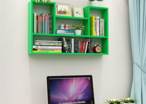 wall mounted bookcase