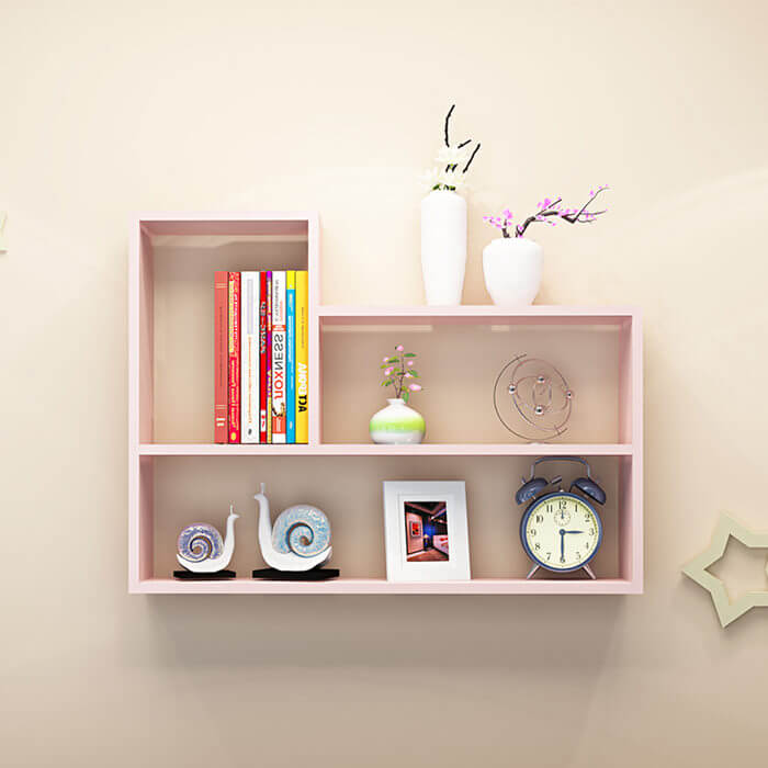 pink-color-pratical-wall-mount-storage-rack