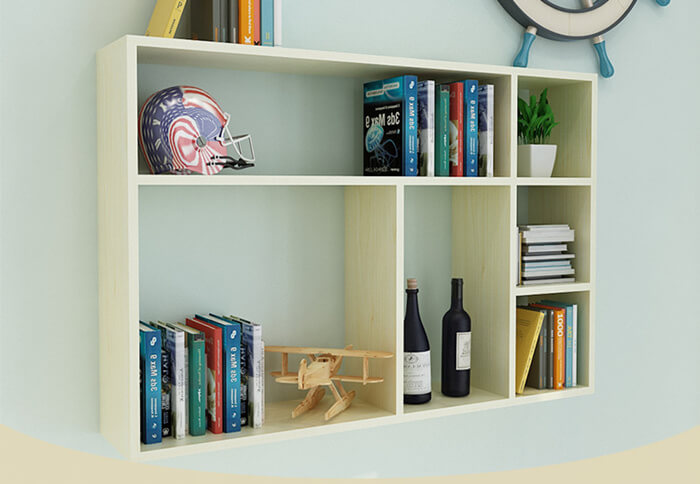 kids wall mounted book shelf