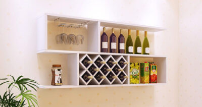 European-style wall-mounted wine cabinet / wall shelf / wine rack ...