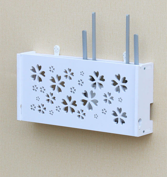 romantic-flower curving router box wall shelf