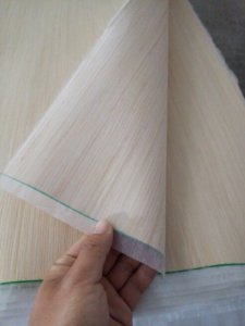 Non-woven wood veneer