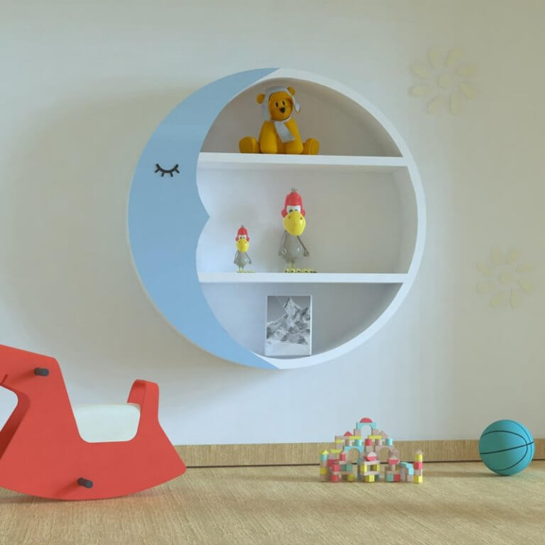 Hello Kitty Wall Shelf Kitty Shaped Decor Shelf For Kids Room CS029