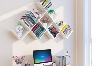 wall-mounted-bookshelf-desk
